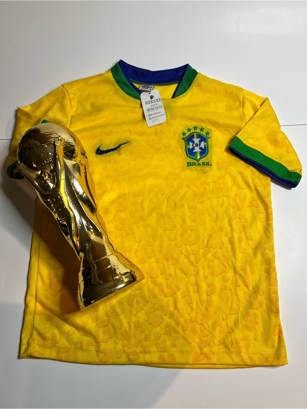 Brazil Yellow CBF Soccer Jersey
